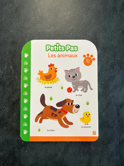 Livre cartonné - les animaux - 12 mois et +
