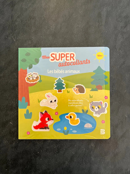 Mes supers autocollants - les bébés animaux
