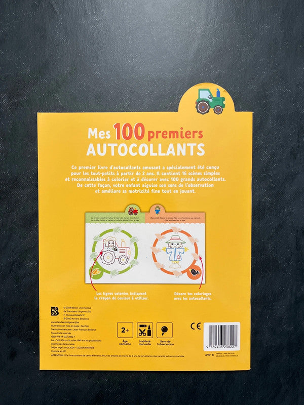 Mes 100 premiers autocollants - la ferme