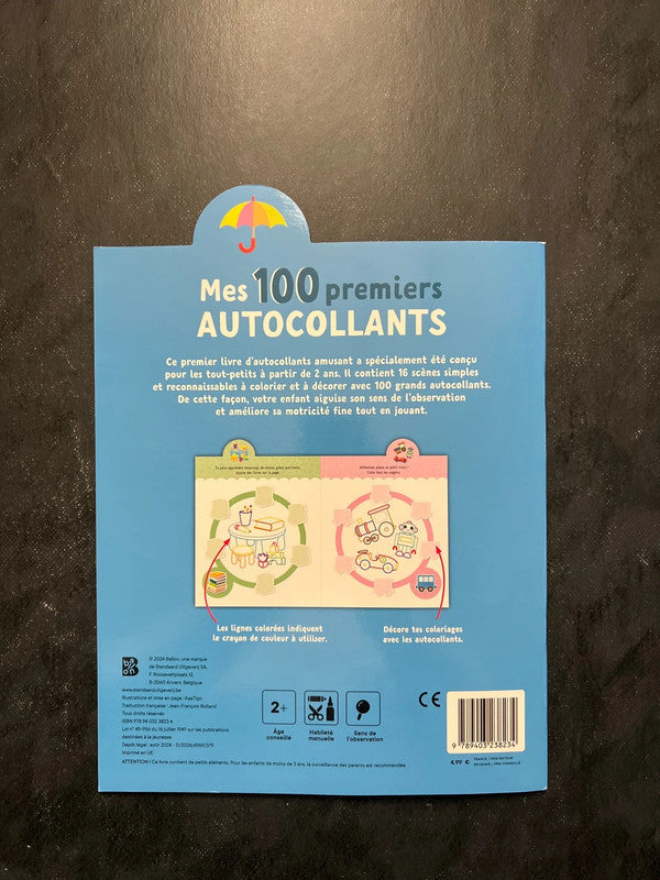 Mes 100 premiers autocollants - mes premiers mots