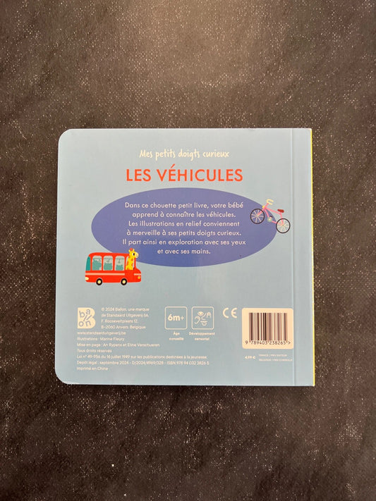 Livre cartonné - les véhicules