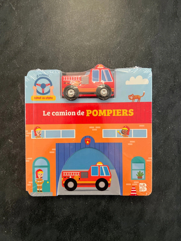 Livre jeux - le camion de pompier