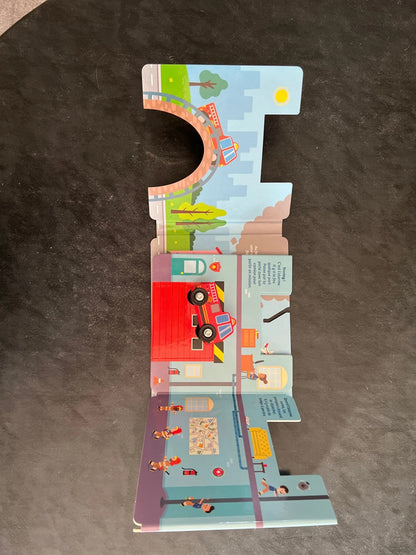 Livre jeux - le camion de pompier