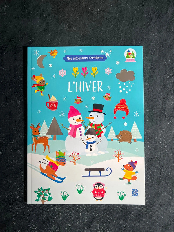 Mes autocollants scintillants - l’hiver