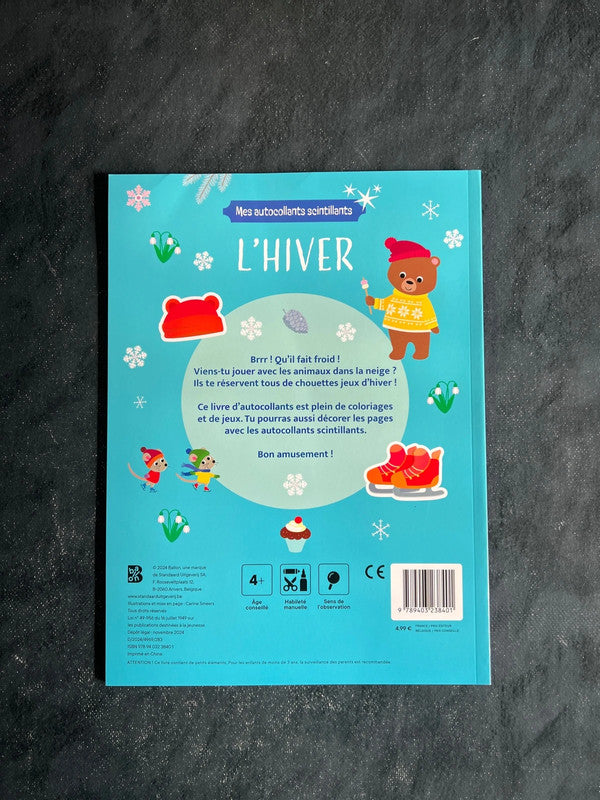 Mes autocollants scintillants - l’hiver