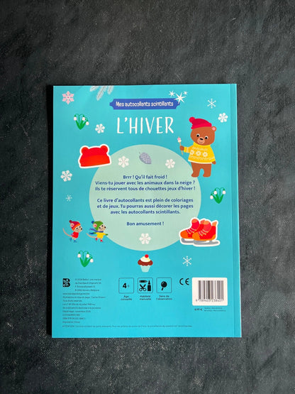 Mes autocollants scintillants - l’hiver