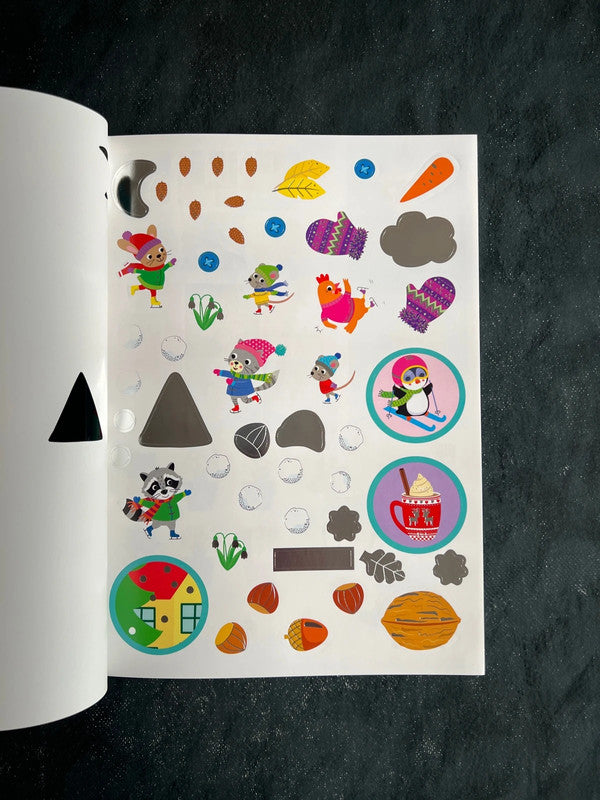 Mes autocollants scintillants - l’hiver