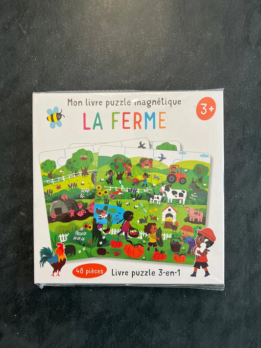 Livre puzzle magnétique - la ferme