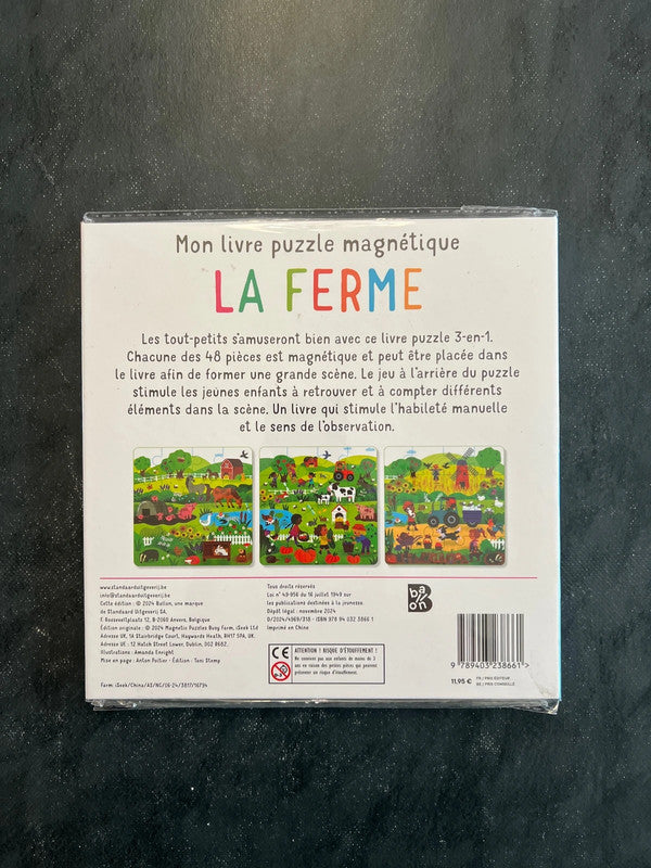 Livre puzzle magnétique - la ferme