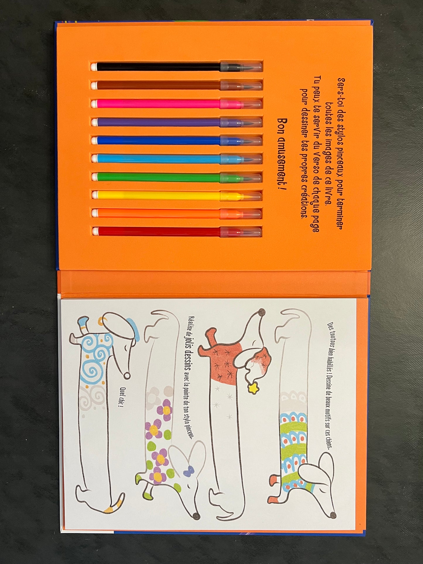 Je colorie - stylos pinceaux