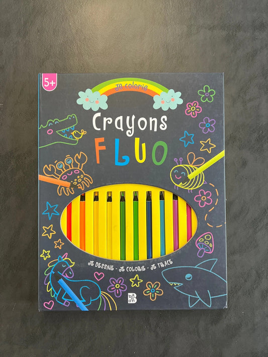 Je colorie - crayons fluo
