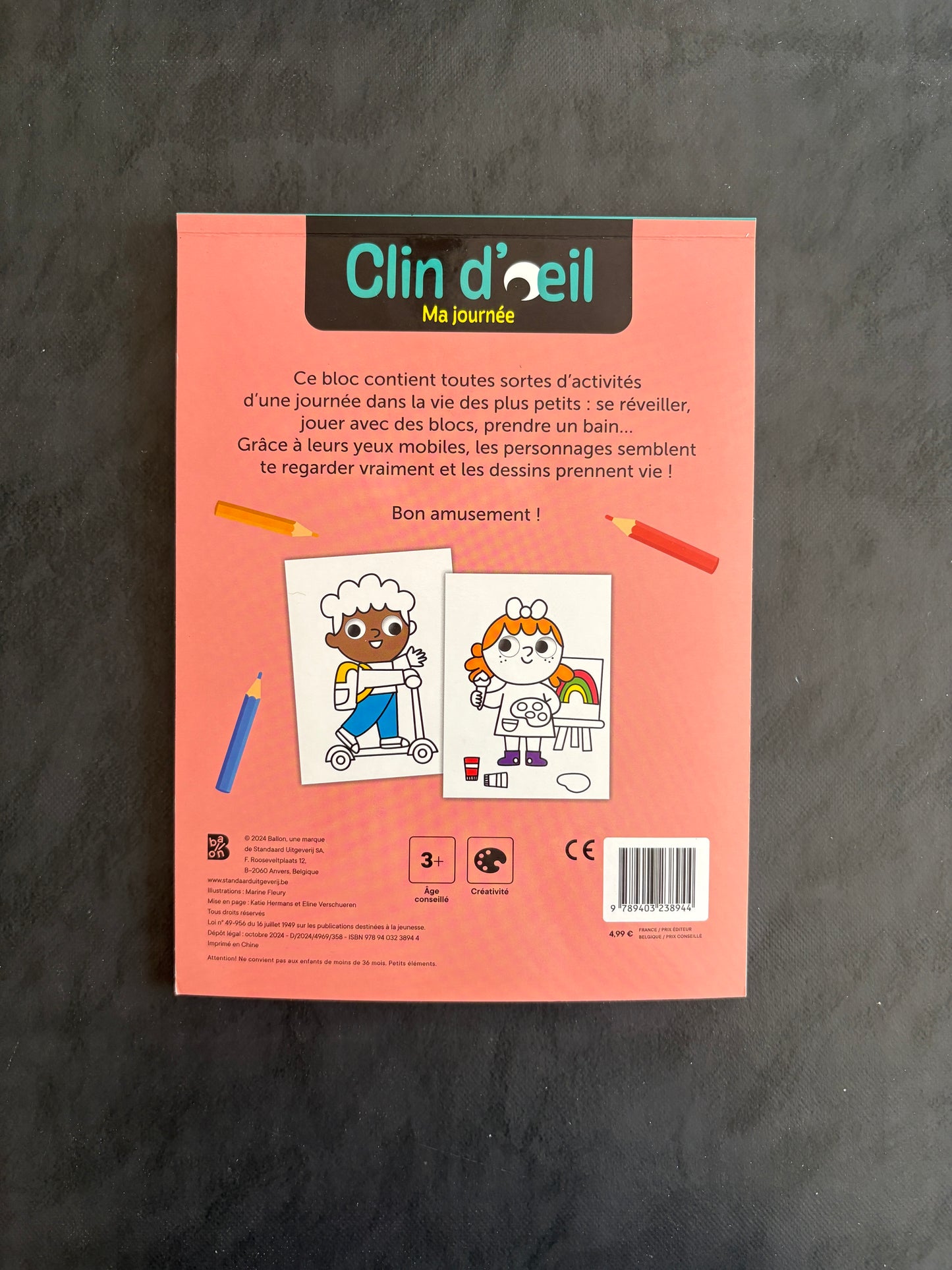 Coloriages - Ma journée