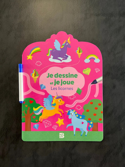 Je dessine et je joue - les licornes