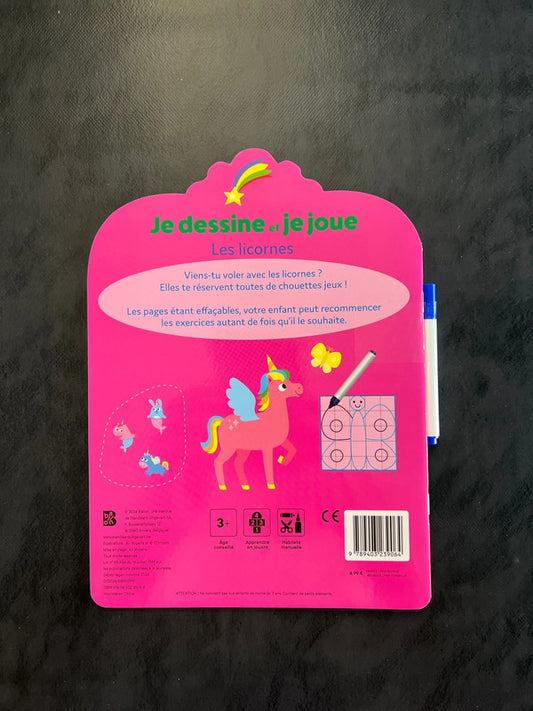 Je dessine et je joue - les licornes