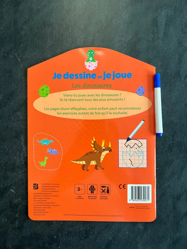 Je dessine et je joue - les dinosaures