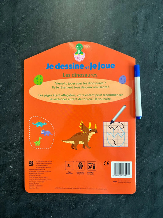 Je dessine et je joue - les dinosaures