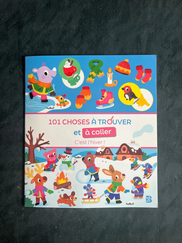 101 choses à trouver et à coller - c’est l’hiver