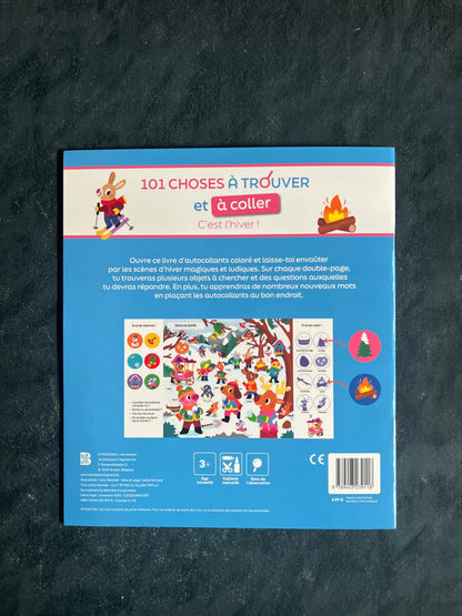 101 choses à trouver et à coller - c’est l’hiver