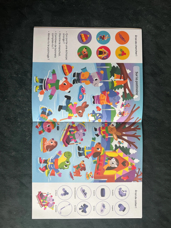 101 choses à trouver et à coller - c’est l’hiver