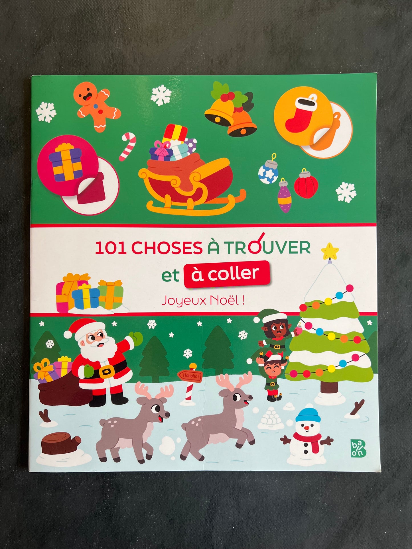 101 choses à trouver et à coller - joyeux Noël !