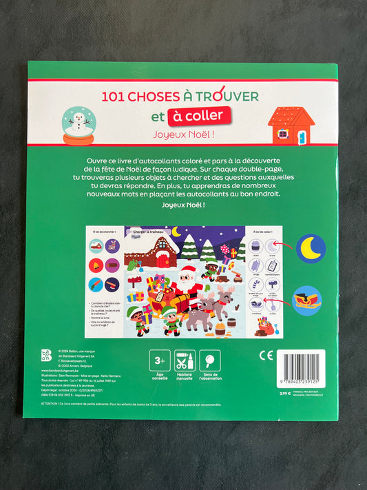 101 choses à trouver et à coller - joyeux Noël !