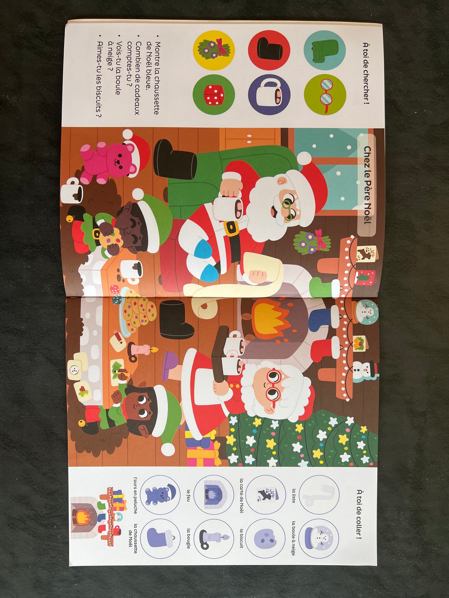 101 choses à trouver et à coller - joyeux Noël !