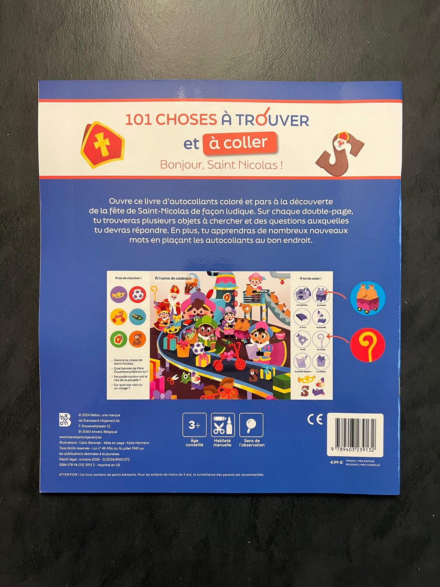 101 choses à trouver et à coller - bonjour, Saint-Nicolas !