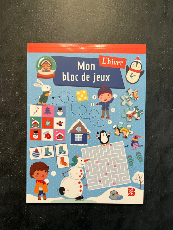 Mon bloc de jeux - l’hiver