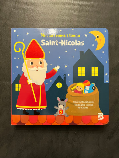Mon livre sonore à toucher - Saint-nicolas