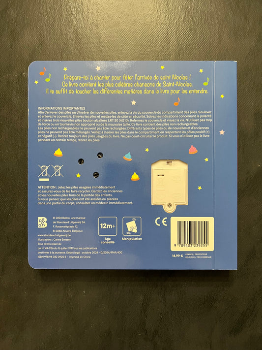 Mon livre sonore à toucher - Saint-nicolas