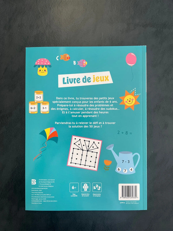 Livre de jeux - dès 6 ans