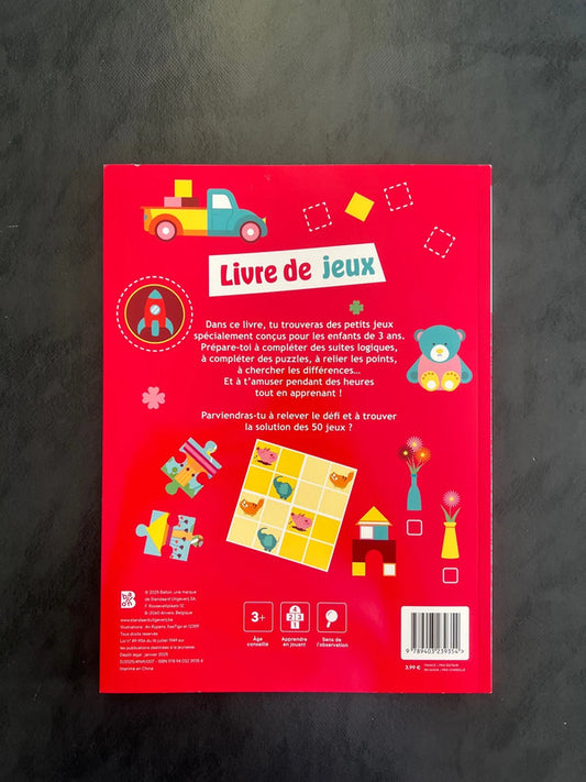 Livre de jeux - dès 3 ans