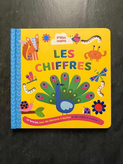 Livre jeu avec des éléments à toucher - les chiffres