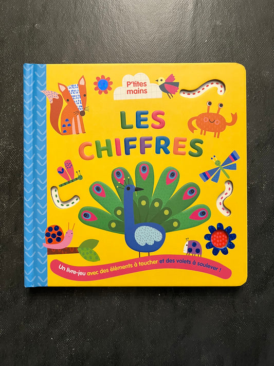 Livre jeu avec des éléments à toucher - les chiffres