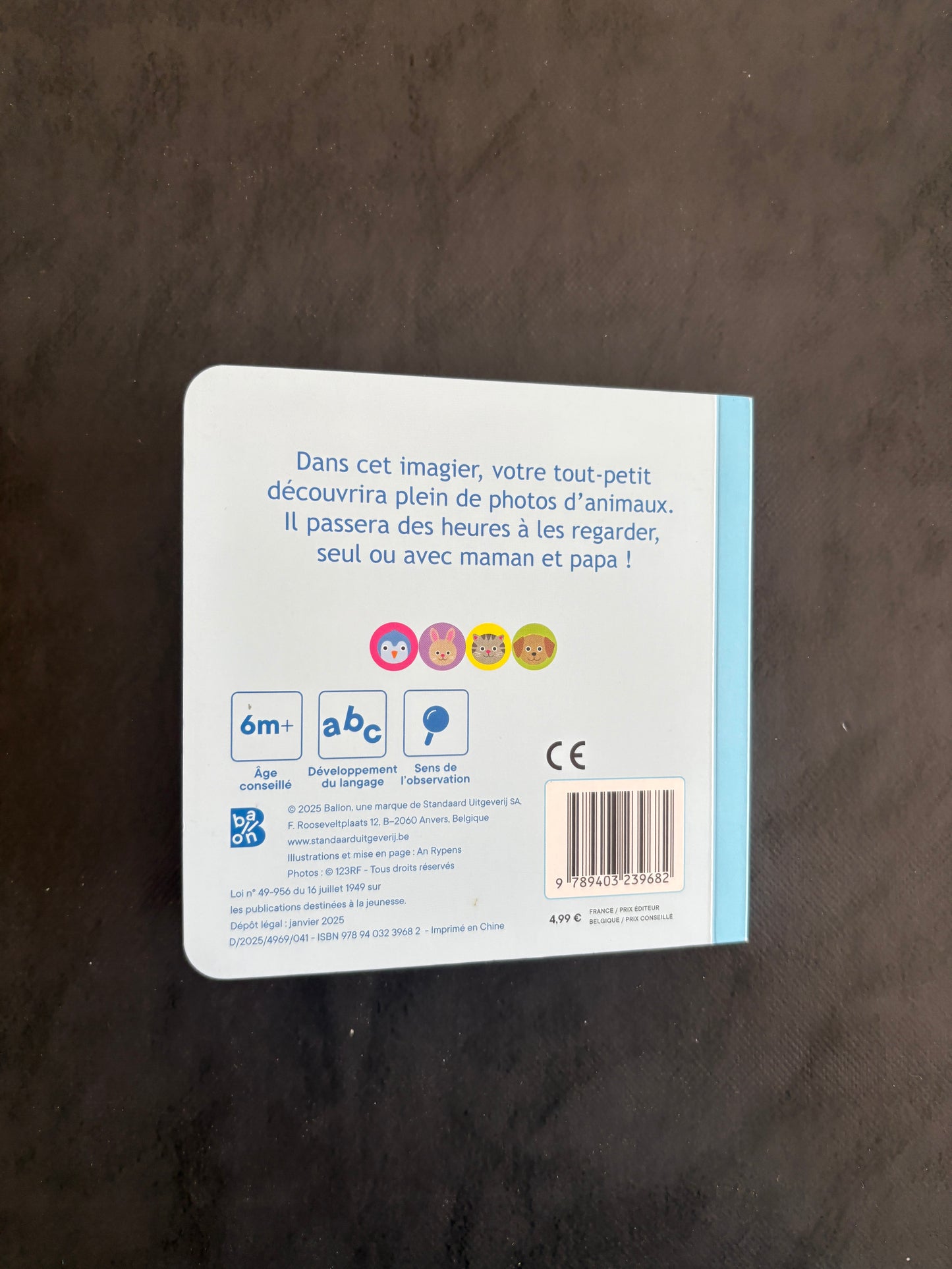 Livre cartonné - Les animaux domestiques