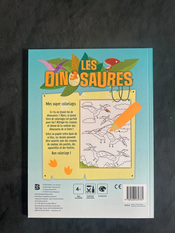 Mes super coloriages - les dinosaures
