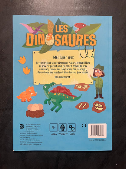 Mes super jeux - les dinosaures