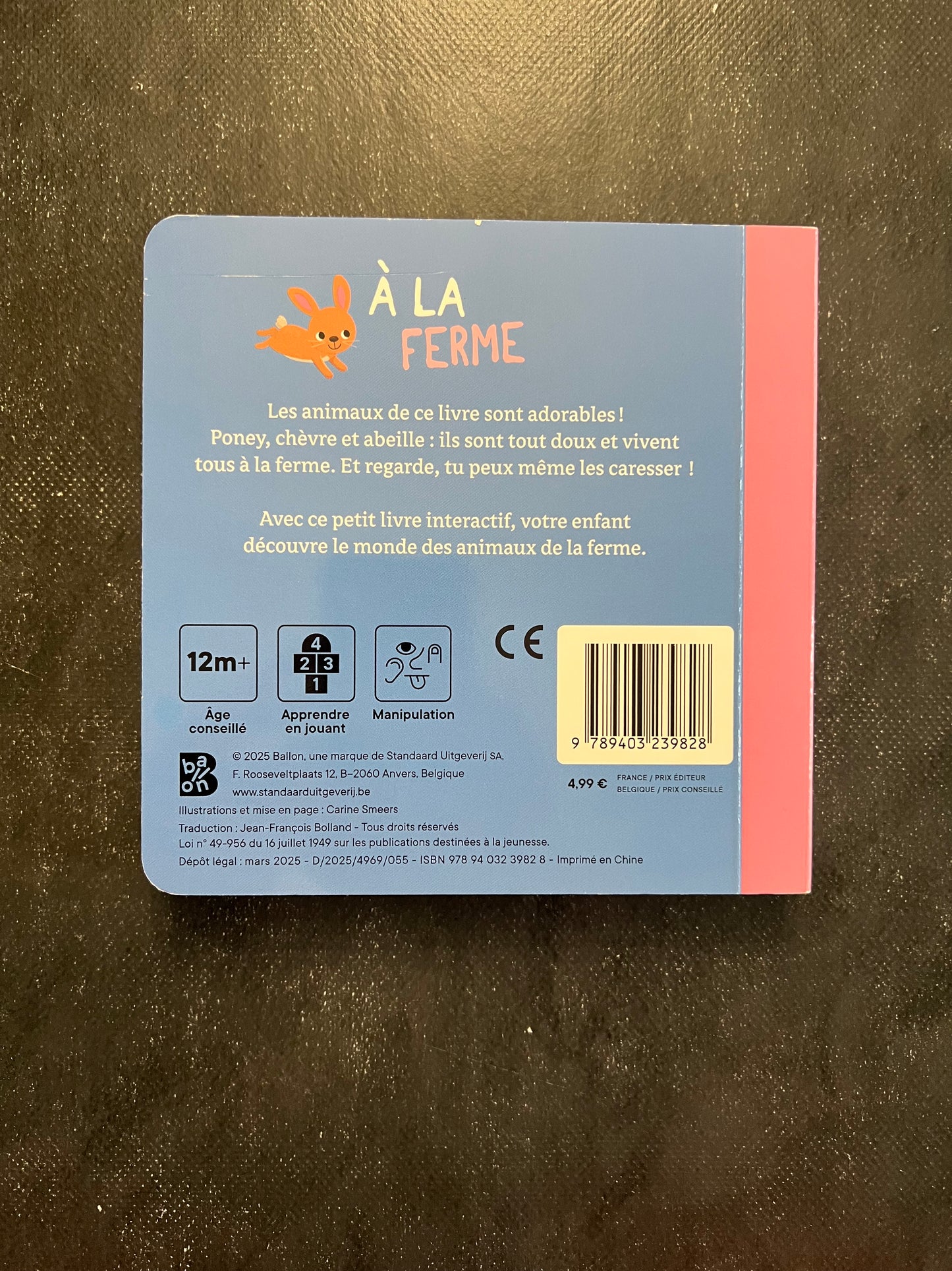 Livre cartonné - à la ferme
