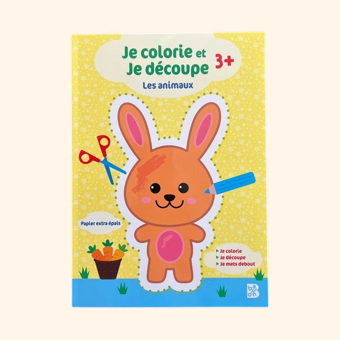 Je colorie et je découpe - les animaux | Dès 4 ans