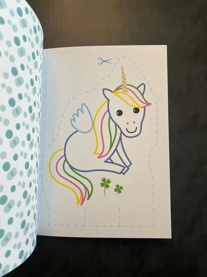 Je colorie et je découpe - les licornes