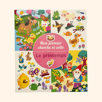 Mon premier cherche et colle - le printemps (3-5 ans)