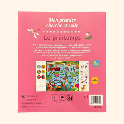 Mon premier cherche et colle - le printemps (3-5 ans)