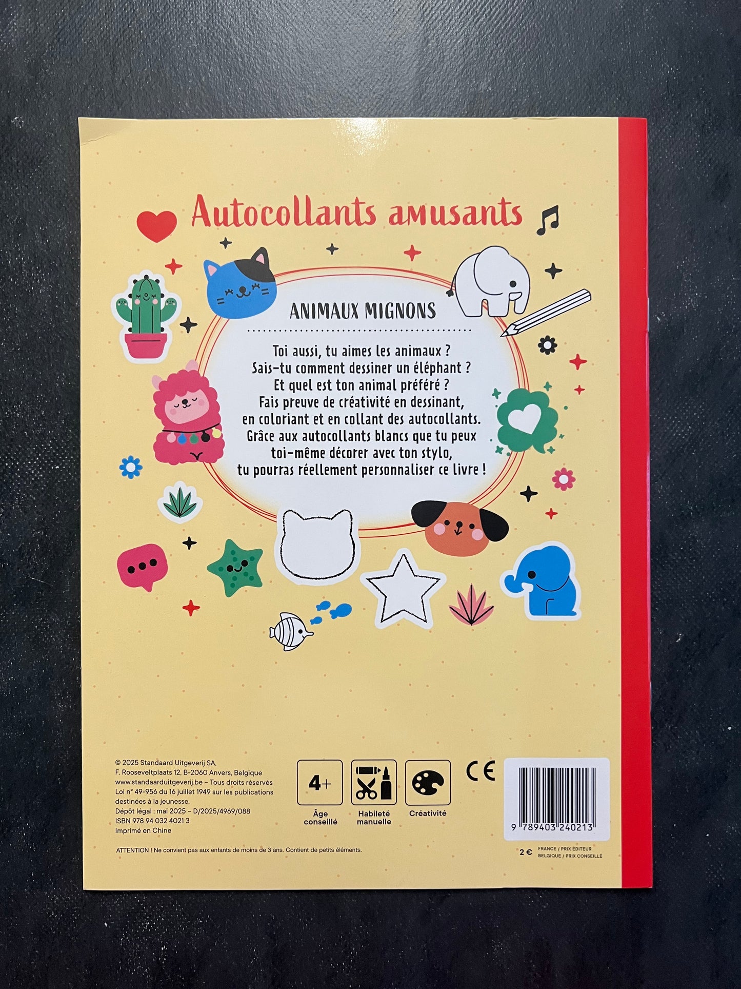 Autocollants amusants - animaux mignons