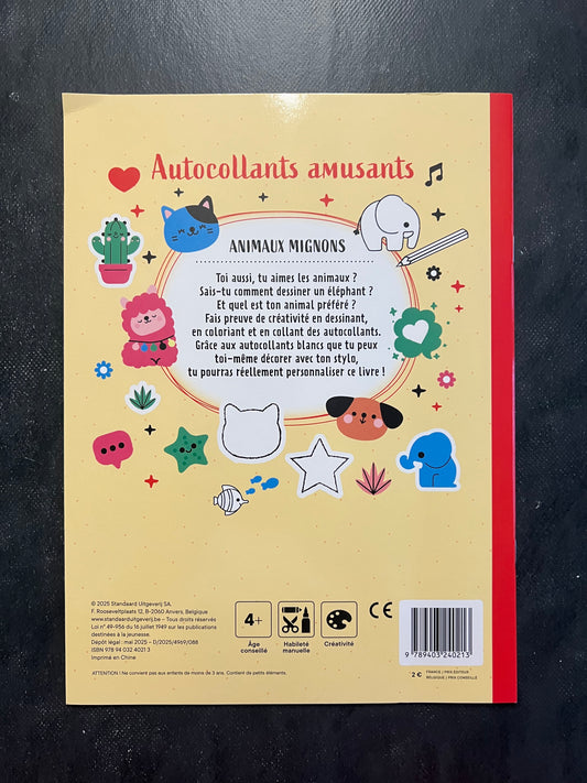 Autocollants amusants - animaux mignons