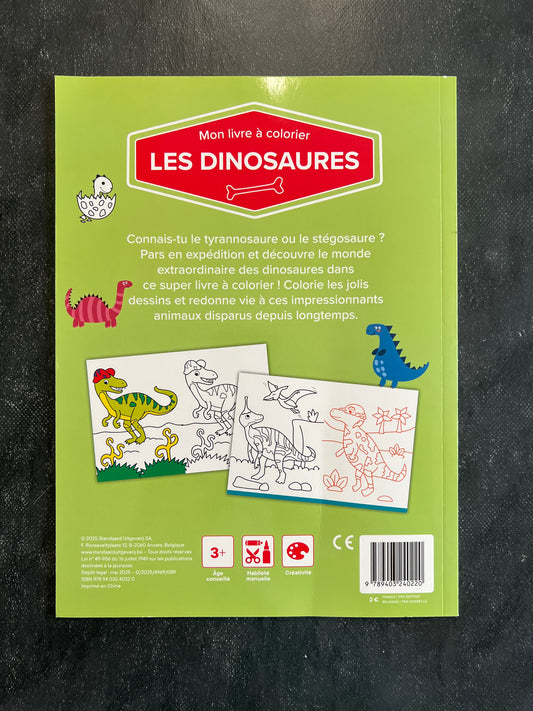 Mon livre à colorier - les dinosaures
