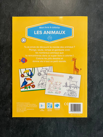 Mon livre à colorier - les animaux