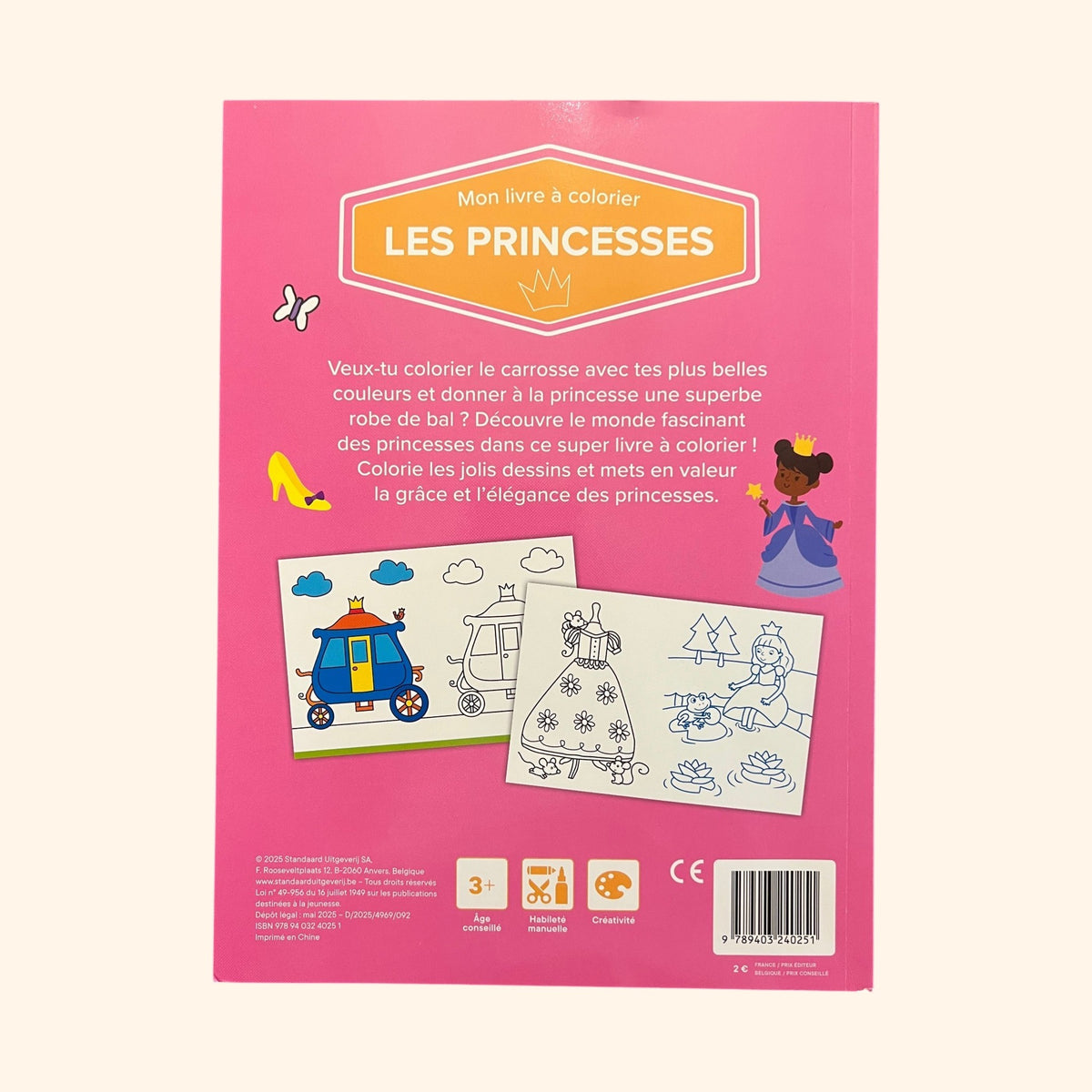 Mon livre à colorier - les princesses | Dès 4 ans