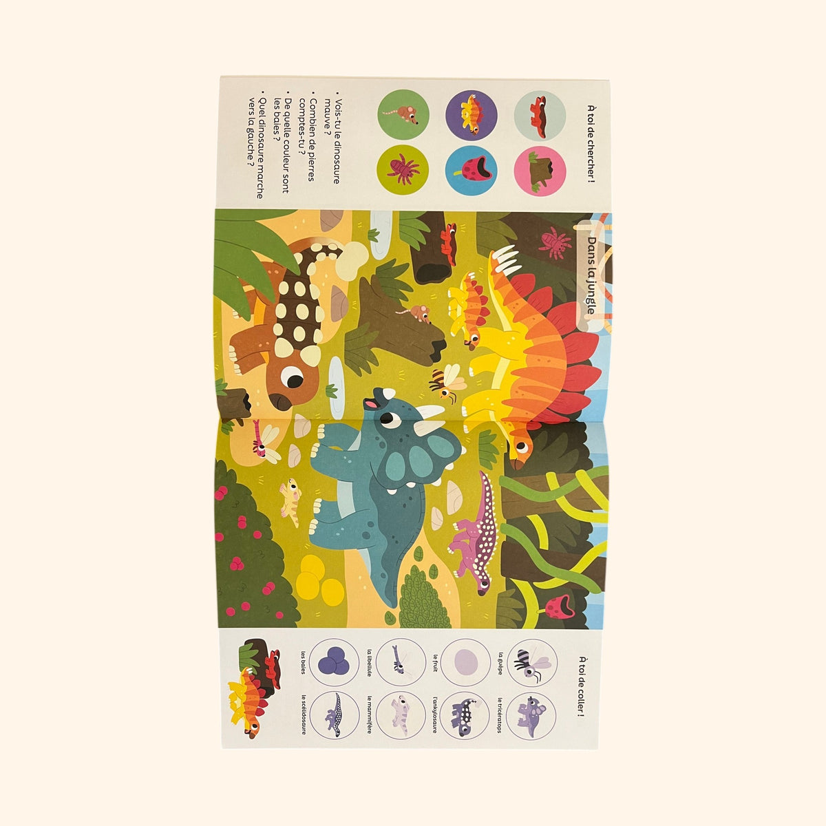 101 choses à trouver et à coller - Les dinosaures (4-7 ans)