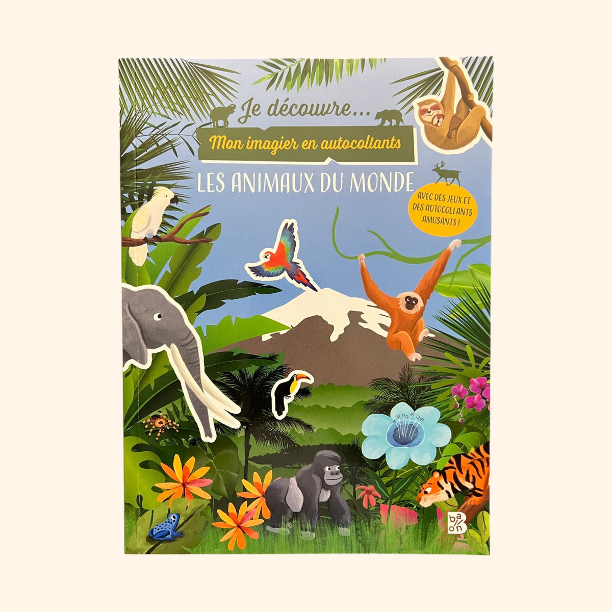 Mon imagier en autocollants - les animaux du monde | 4-7 ans