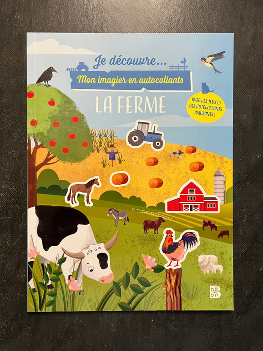Mon imagier en autocollants - la ferme